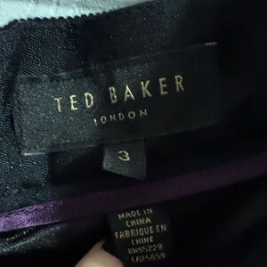 Ted Baker Black Floral Skirt size 8